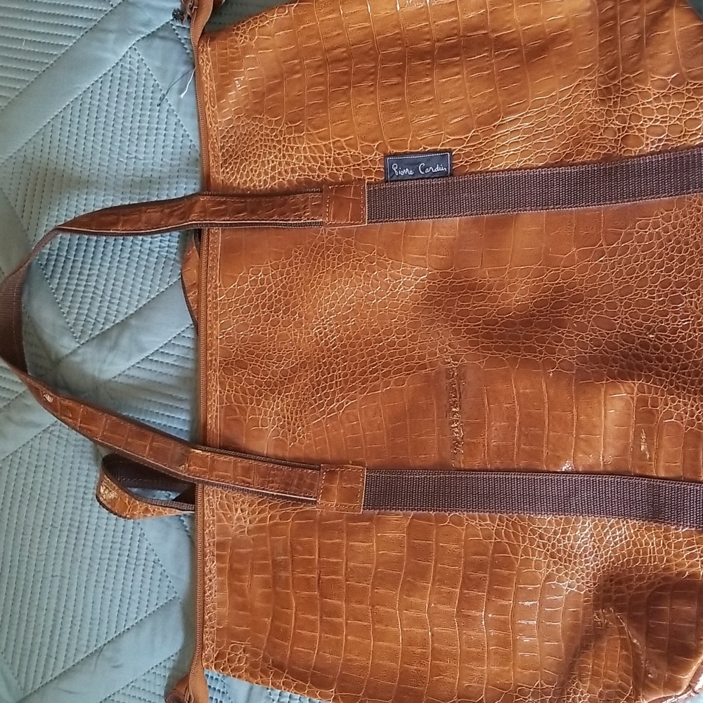 Pierre Cardin leather tote